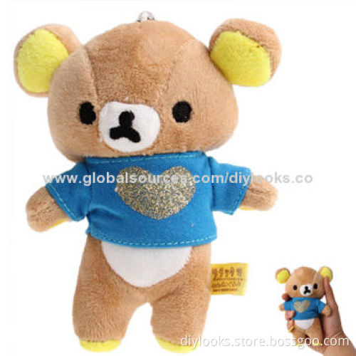 Small Plush Toy with Suction Cup